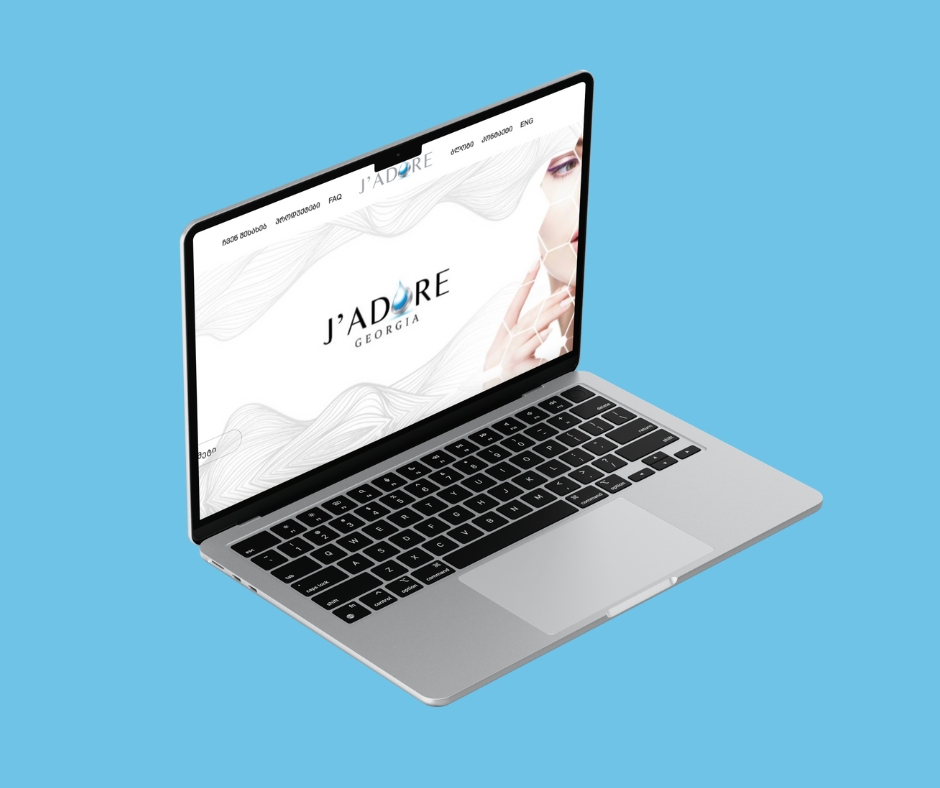 jadore website desktop